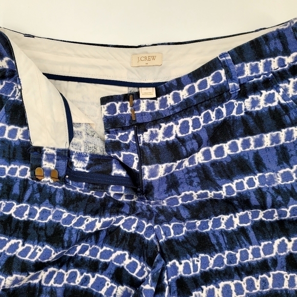 J.Crew Factory Women's Tie Dye Linen Cotton Blend Casual Shorts - Picture 4 of 7
